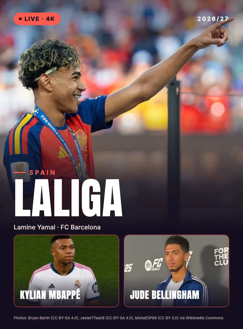 LaLiga 2026/27 live: Yamal, Mbappé en Bellingham